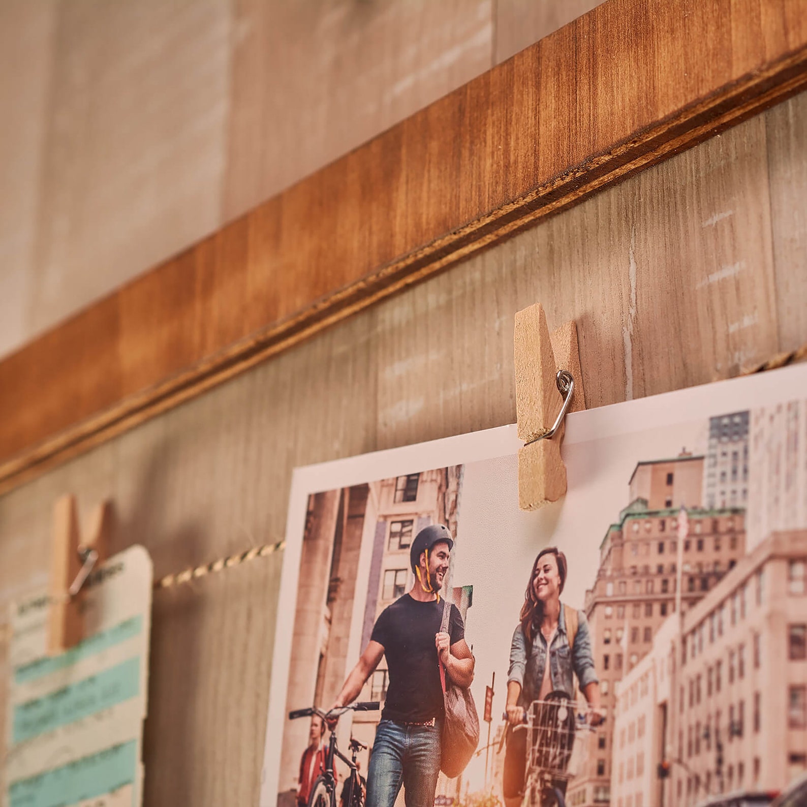 Wooden Peg and String Frame Wall Decor Frame to Hang Photos Etsy