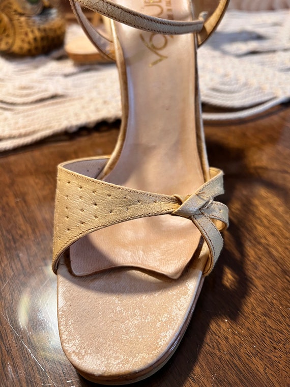 Vintage 70's Platform Shoes/Sandals/Strappy Itali… - image 9