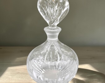 Vintage Waterford Crystal Perfume Bottle/Heart Stopper
