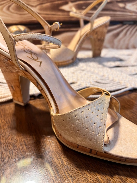 Vintage 70's Platform Shoes/Sandals/Strappy Itali… - image 8