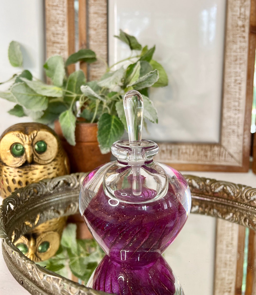 LAN glass work perfume bottle vase 花瓶 perfume vase - LAN(ラン