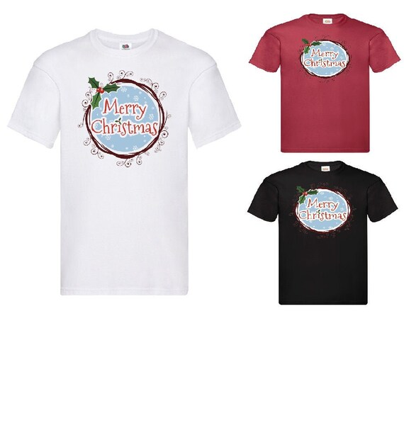 Kids Girls Boys Merry Christmas T-shirt 