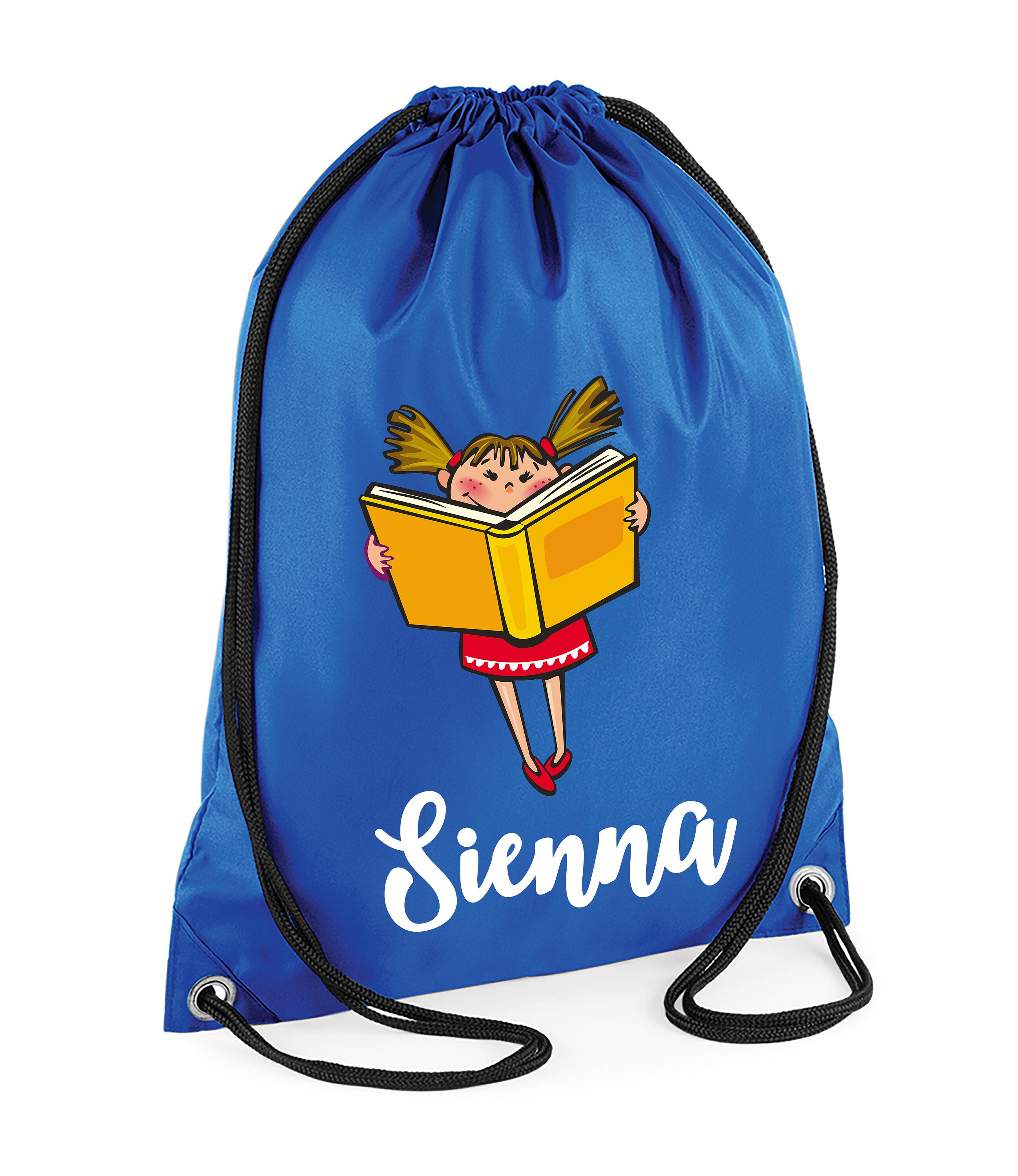 Personalised Drawstring School Bag Gym Bag Open Book PE Etsy UK
