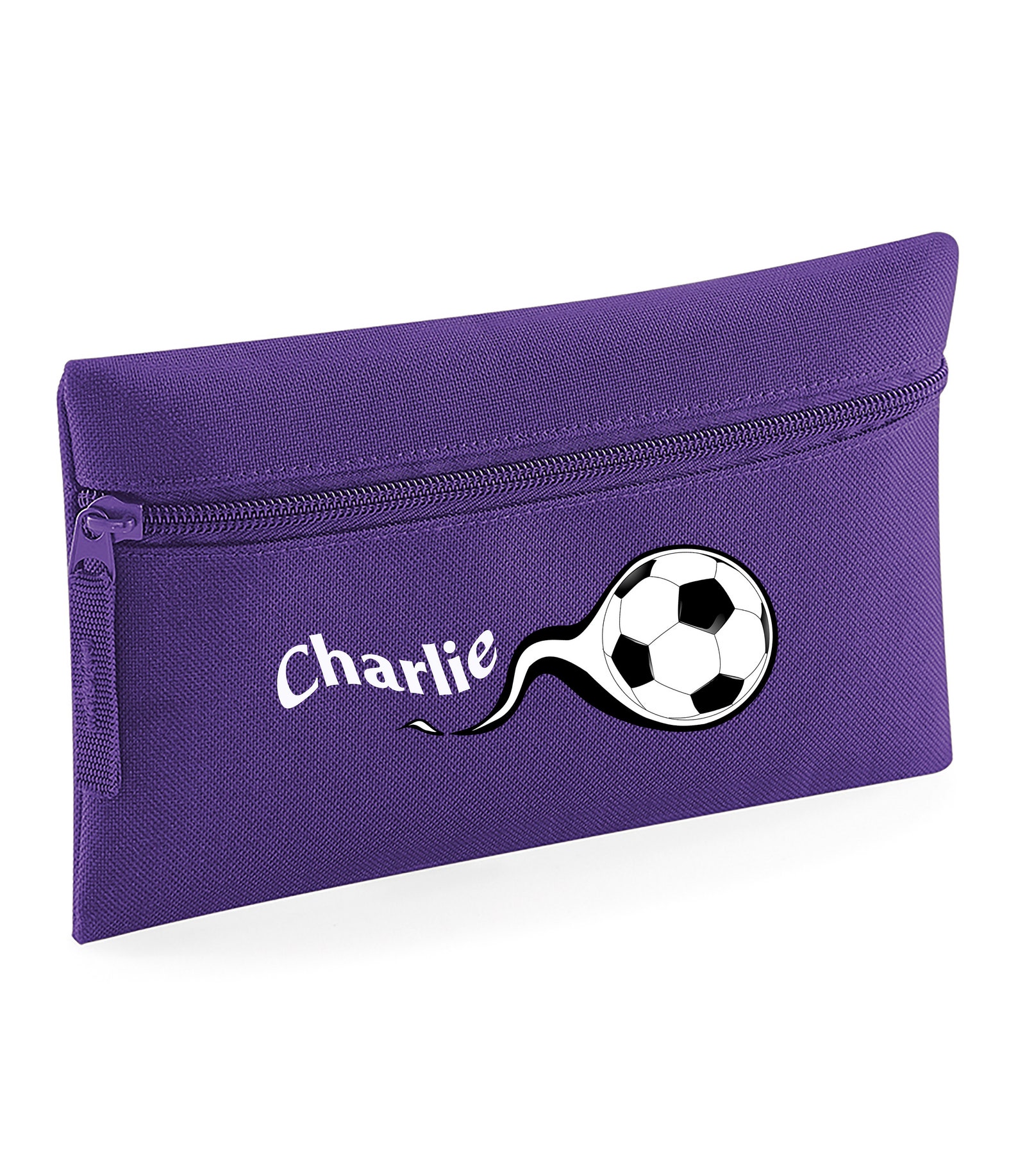 Personalised Football Pencil Case Kids Office Stationary Etsy