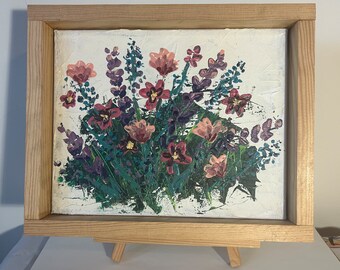 Floral Art with Frame #1