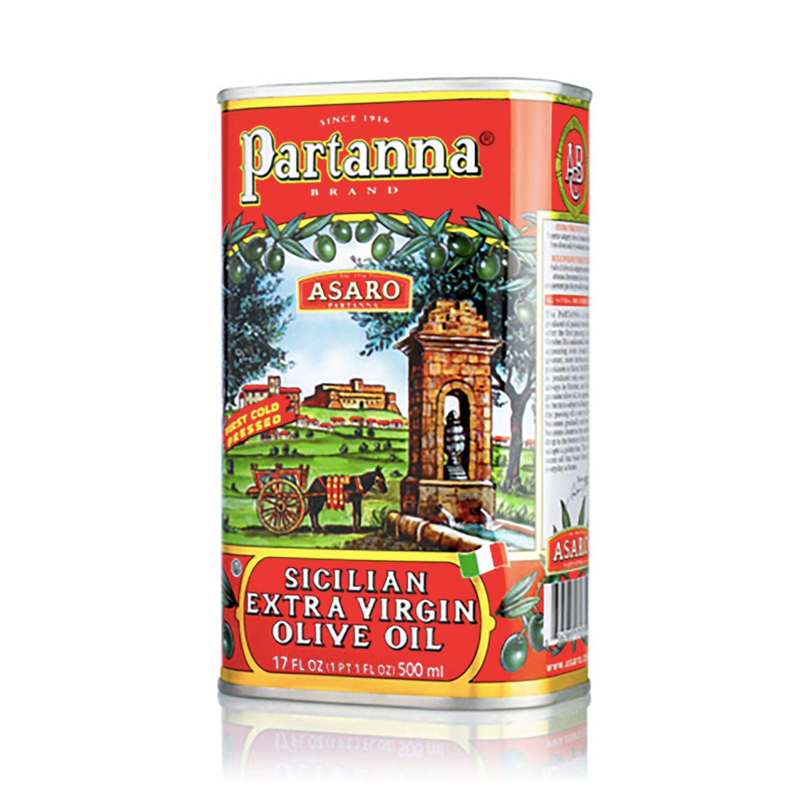 Partanna Sicilian Extra Virgin Olive Oil 16.9oz Etsy