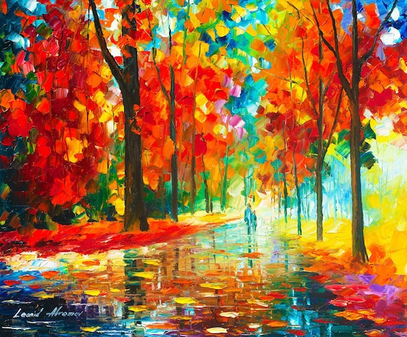 Home Wall Art Oil painting Red Decoration On Canvas By Leonid Afremov