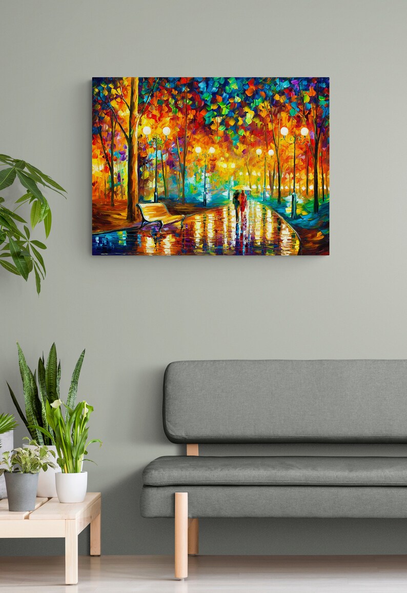 Landscape Painting on Canvas Wall Art Painting Mixed Media - Etsy