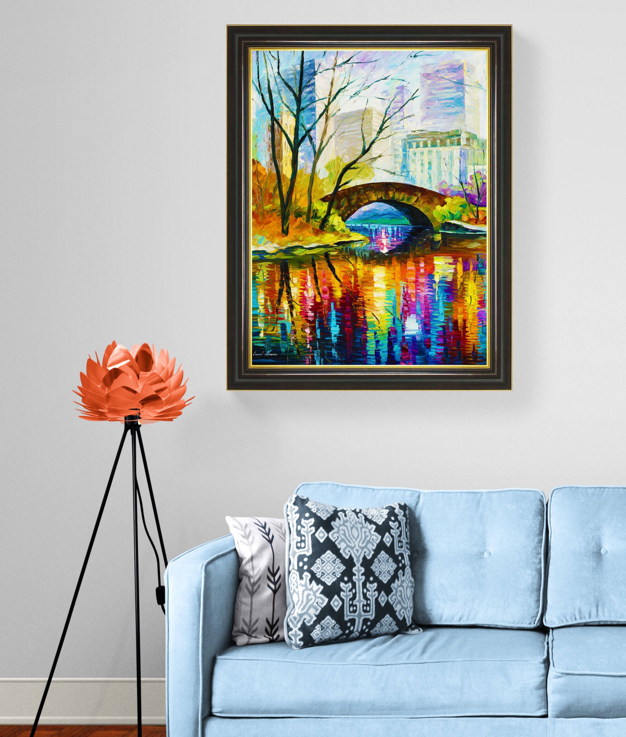 Framed New York Central Park Print by Leonid Afremov | Etsy