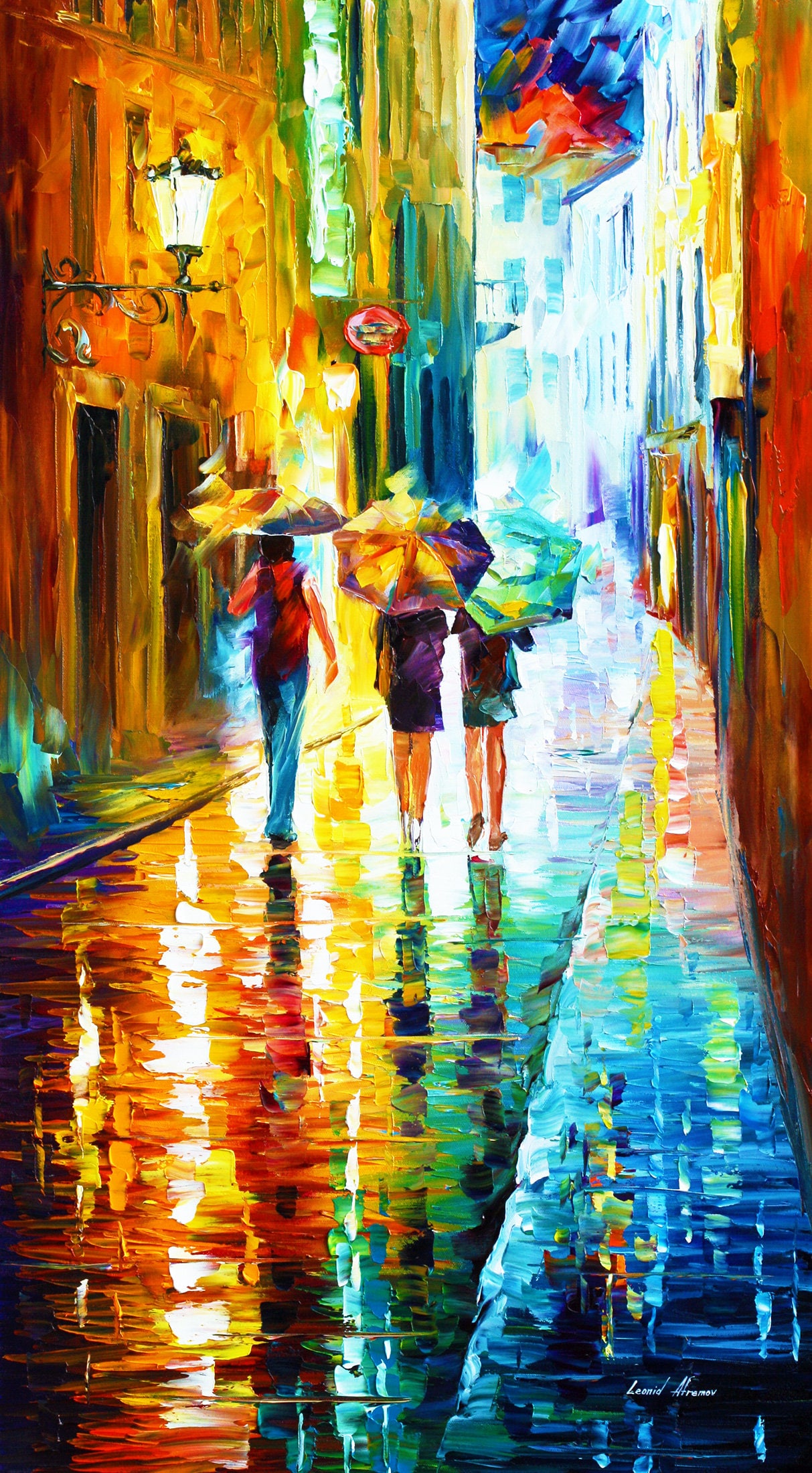 Italian Canvas Art Print Italy Artwork By Leonid Afremov Etsy