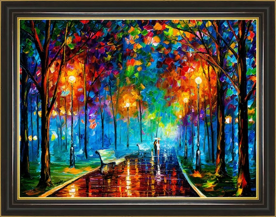 COLORFUL NIGHT colorful painting by L.Afremov