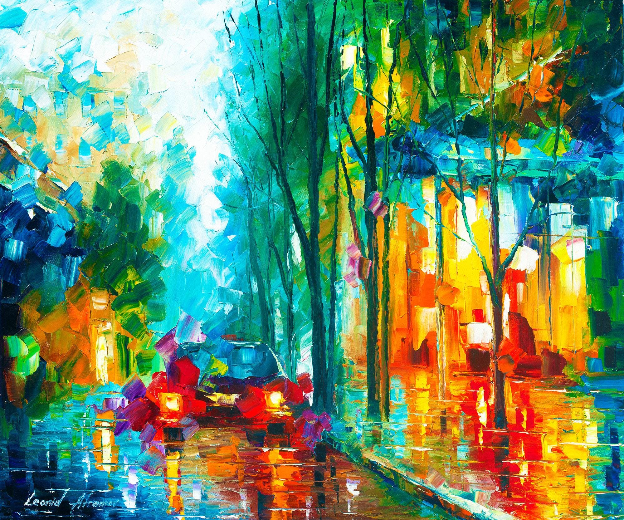 Leonid afremov poster - Etsy 日本