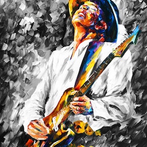Stevie Ray Vaughan Painting - Etsy