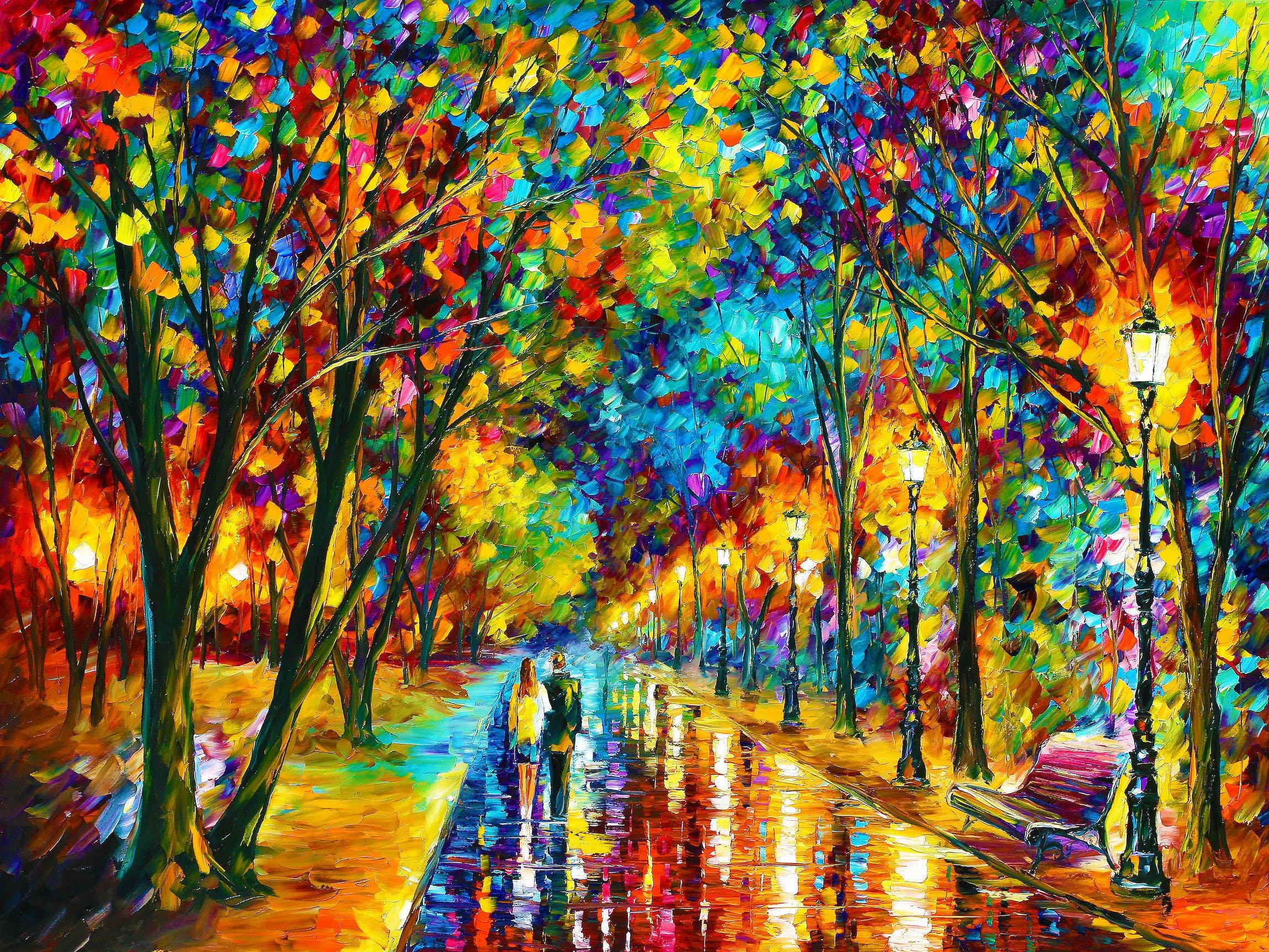 Leonid afremov canvas - Etsy 日本