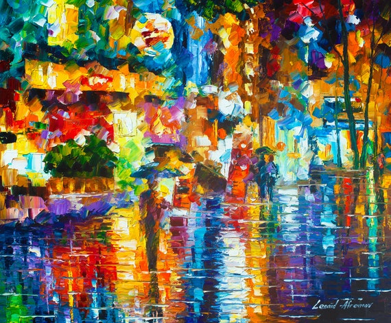 Stampa su tela moderna Colourful Fine Art di Leonid Afremov -  Italia