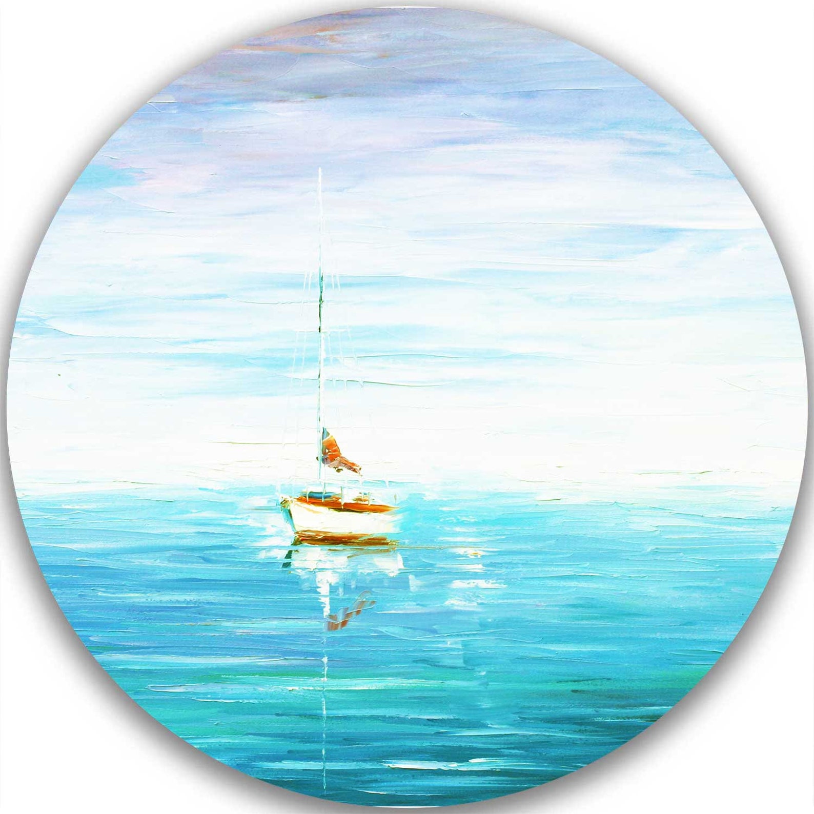 Seascape Blue Sea Wall Art Decor Giclee Print On Canvas by | Etsy