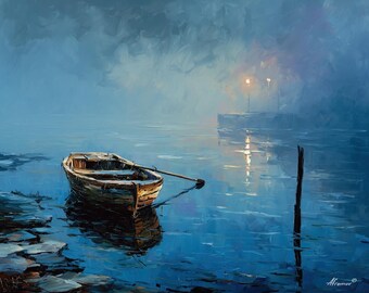 霧の海：レオニード・アフレモフ・ギャラリーによるキャンバスに手描き