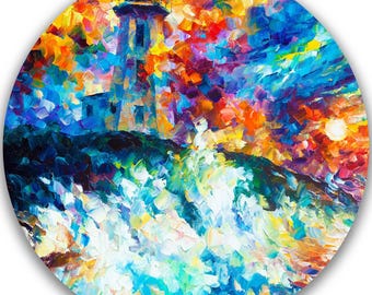 Lighthouse Wall Art Oil painting Storm Artwork On Canvas By Leonid Afremov