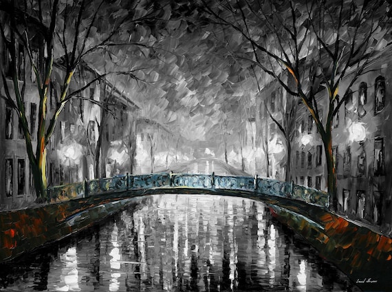 Above Bed Art | Dark Wall Art by Leonid Afremov