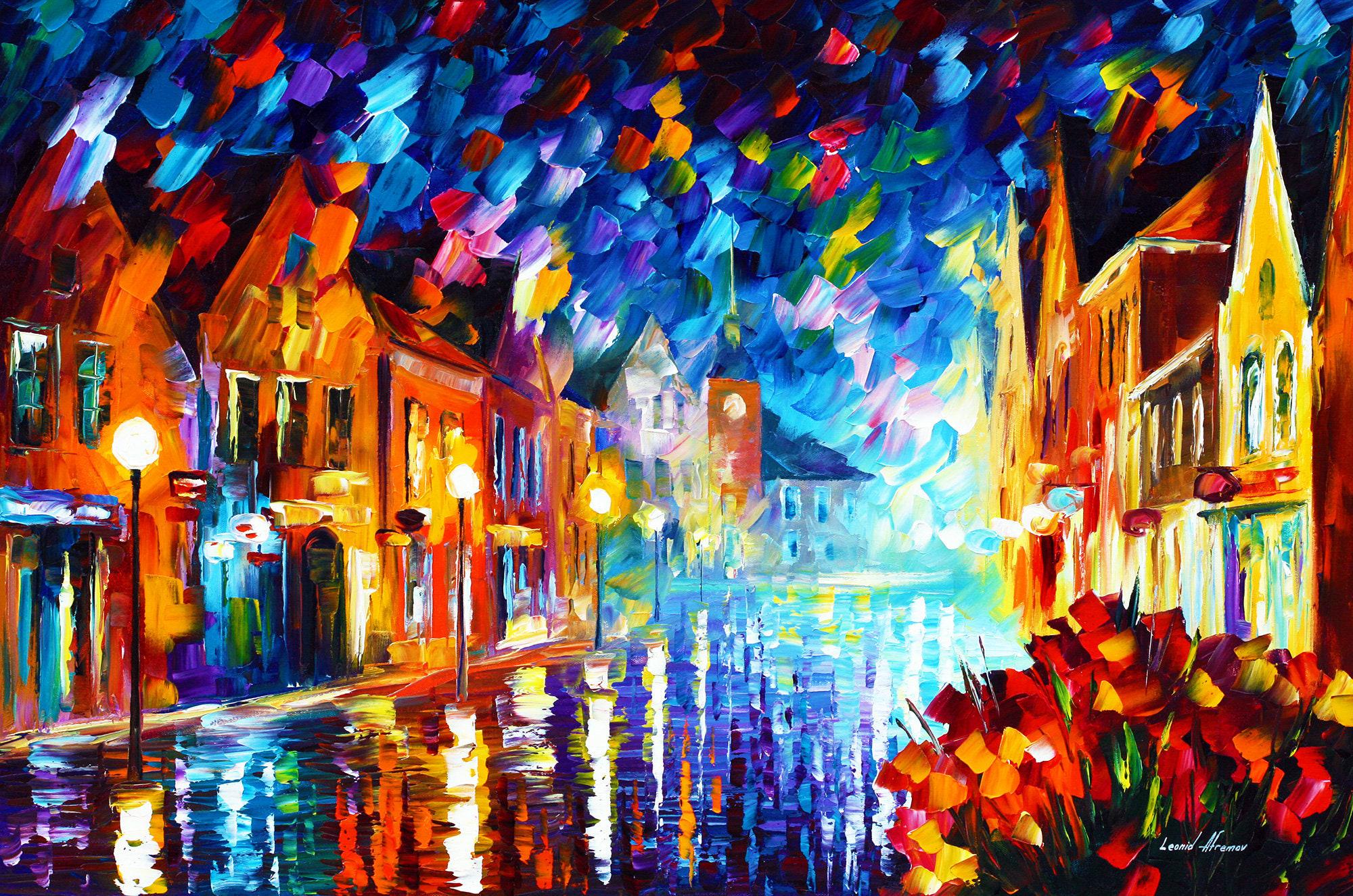 夜明けふざけ　byネモ　　 アート　油絵 夜明けふざけ byネモ アート 油絵 【公式通販】