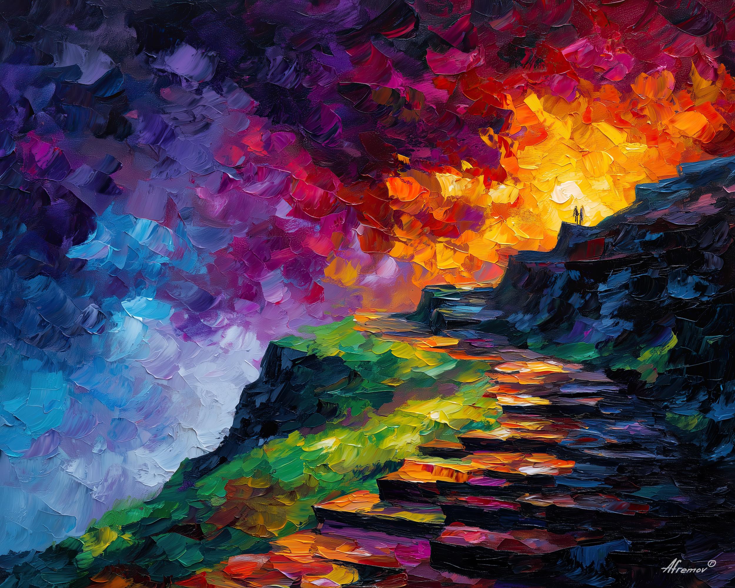 Leonid afremov canvas - Etsy 日本