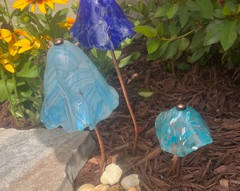 fused glass assorted mushrooms