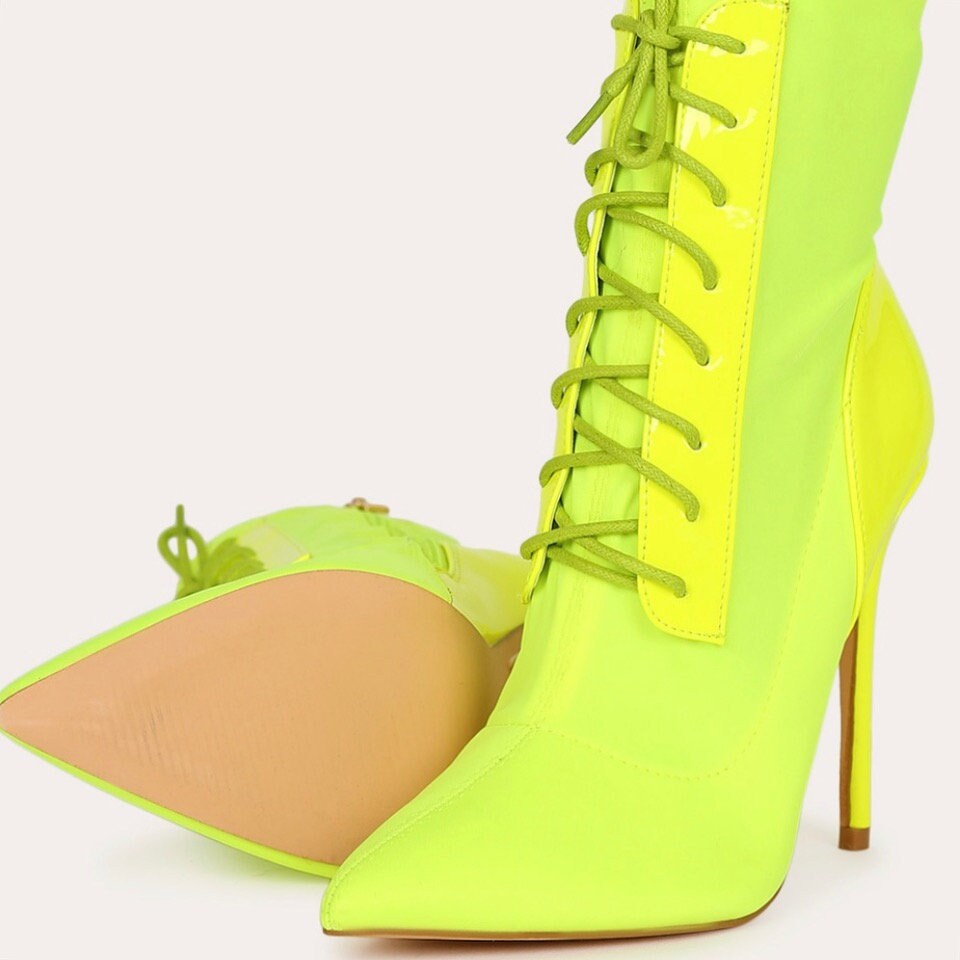 Lime Green Heels - Etsy