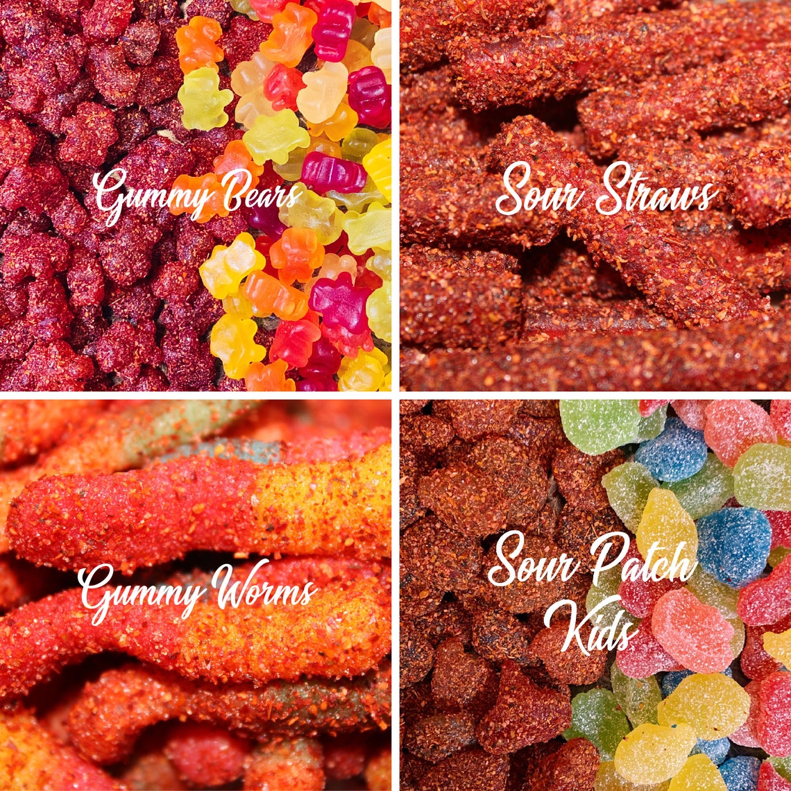 Dulces Enchilados Mexican Chili Candy Chamoy Candy Pica Etsy