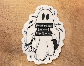 Read Books & Stay Spooky sticker