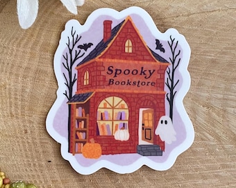 Spooky Bookstore Sticker - Spooky Fall