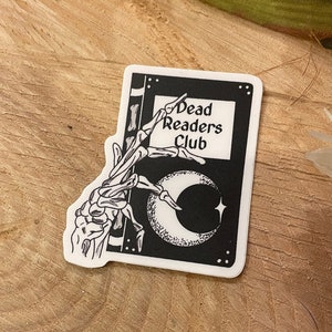 Dead readers club sticker