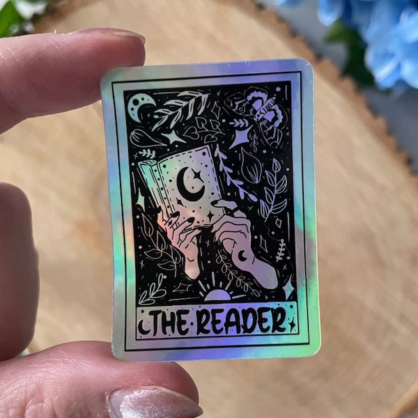 The Reader holographic sticker