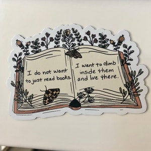 I Want to Climb Inside Books Magnet