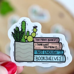 Niet genoeg boekenplanken sticker