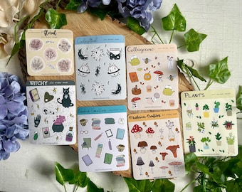 Mini folhas de adesivos