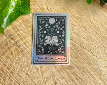 Holografische sticker The Book Lover