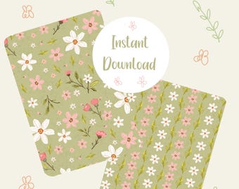 Floral Kindle Insert - Green
