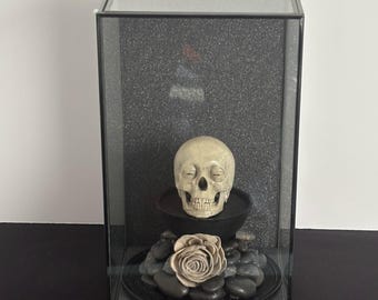 The Corinthian Skull Glass Display Case from The Sandman Series of Comic Books and TV Shows