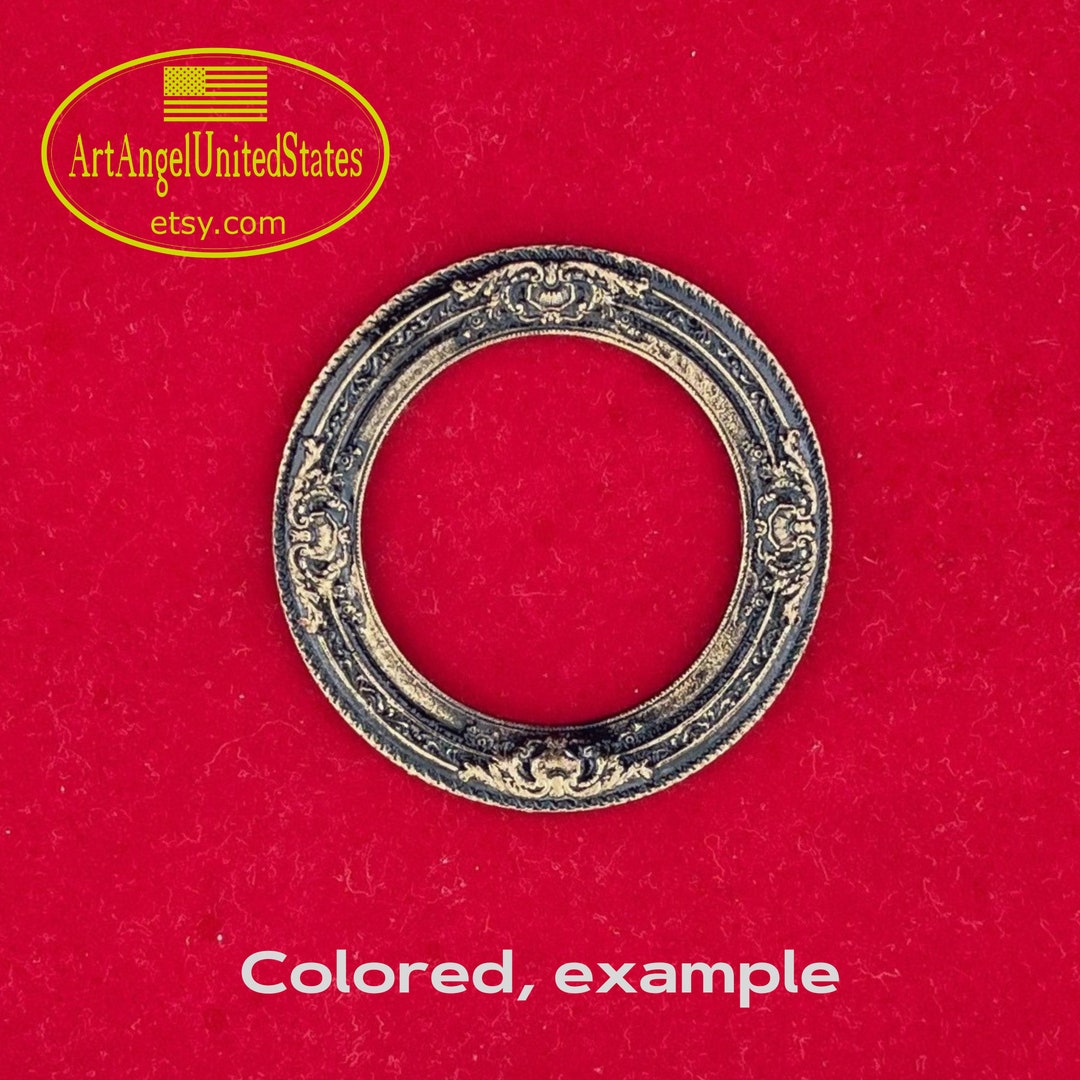 Detailed Classic Round Frame Decoupage Supplies Furniture Etsy