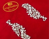 Beautiful Decorative 2 Carved Elements Laser Cut Chipboard Vintage for Scrapbooking, Сardmaking, Die Cuts, Decoupage, any Decoration