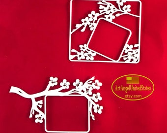 Die Cuts Laser Cut Spanplatten, filigran geschnitzte Vintage Bretter, fein geschnitzter doppelseitiger Rahmen