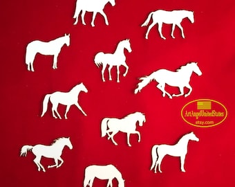 Laser Cut Horse Chipboard: Scrapbooking Embellishments