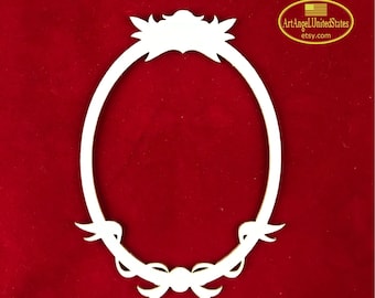 Laser Cut Boards, Laser Cut Chipboards, Beautiful Vintage Frame Laser Cut Board, Fine Carved Board