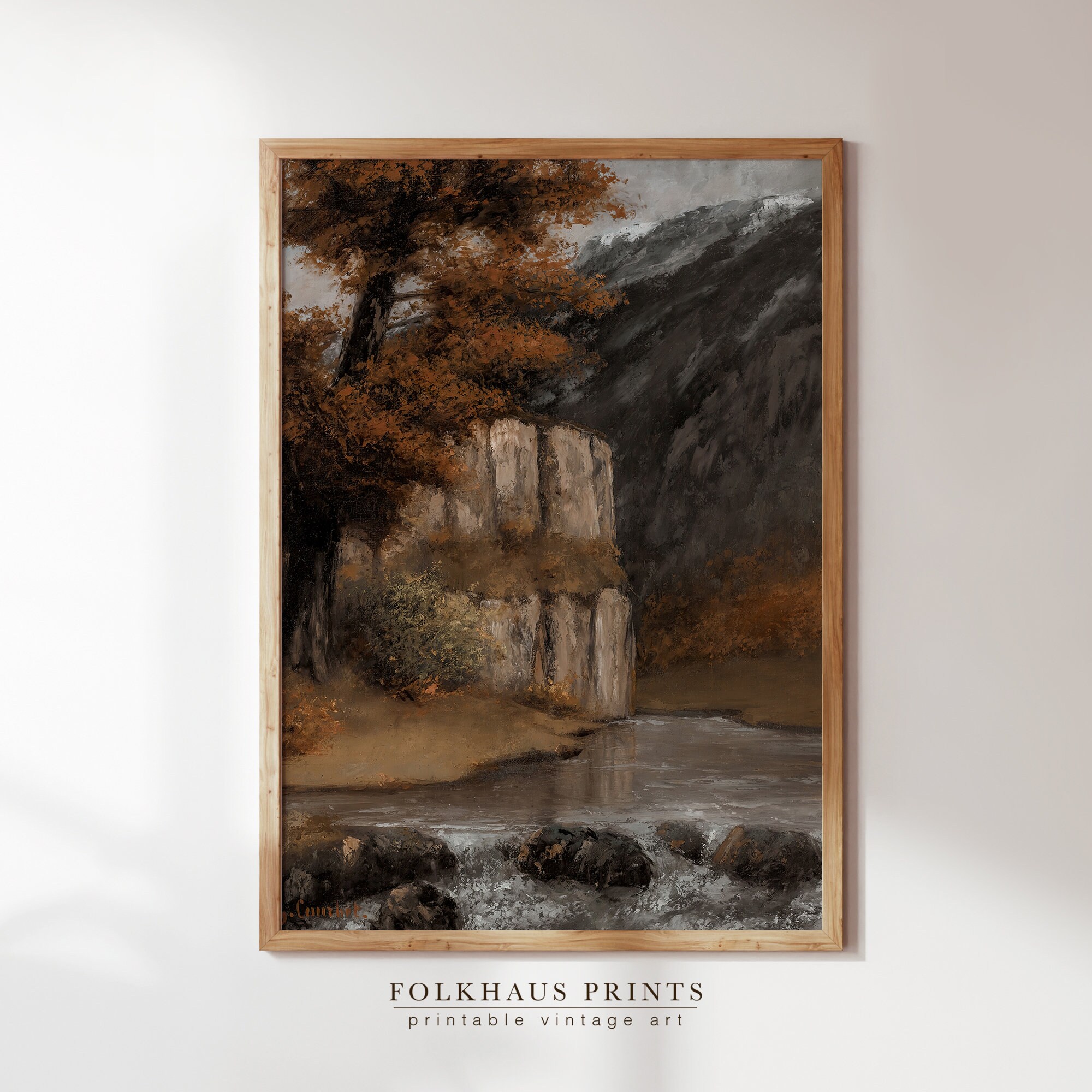 Landscape Painting Printable Wall Art Digital Download Antique Painting ...