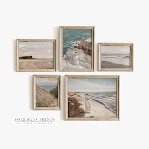 Vintage Gallery Wall Print Set of 5 PRINTABLE WALL ART Antique Painting Vintage Art Oil Painting Digital Print Instant Download