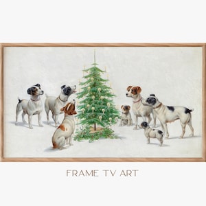 Samsung Frame TV Art | Christmas Frame TV Art 4K | Winter Painting TV Art | Vintage Landscape Painting | Tv Wallpaper | Digital Download