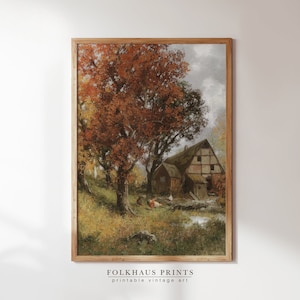 Druckbare Herbst Wand Kunst Herbst Druck Herbst Drucke Herbst Poster Herbst Wand Kunst Herbst Druck Herbst Dekor Herbst Malerei Vintage Druck Digital