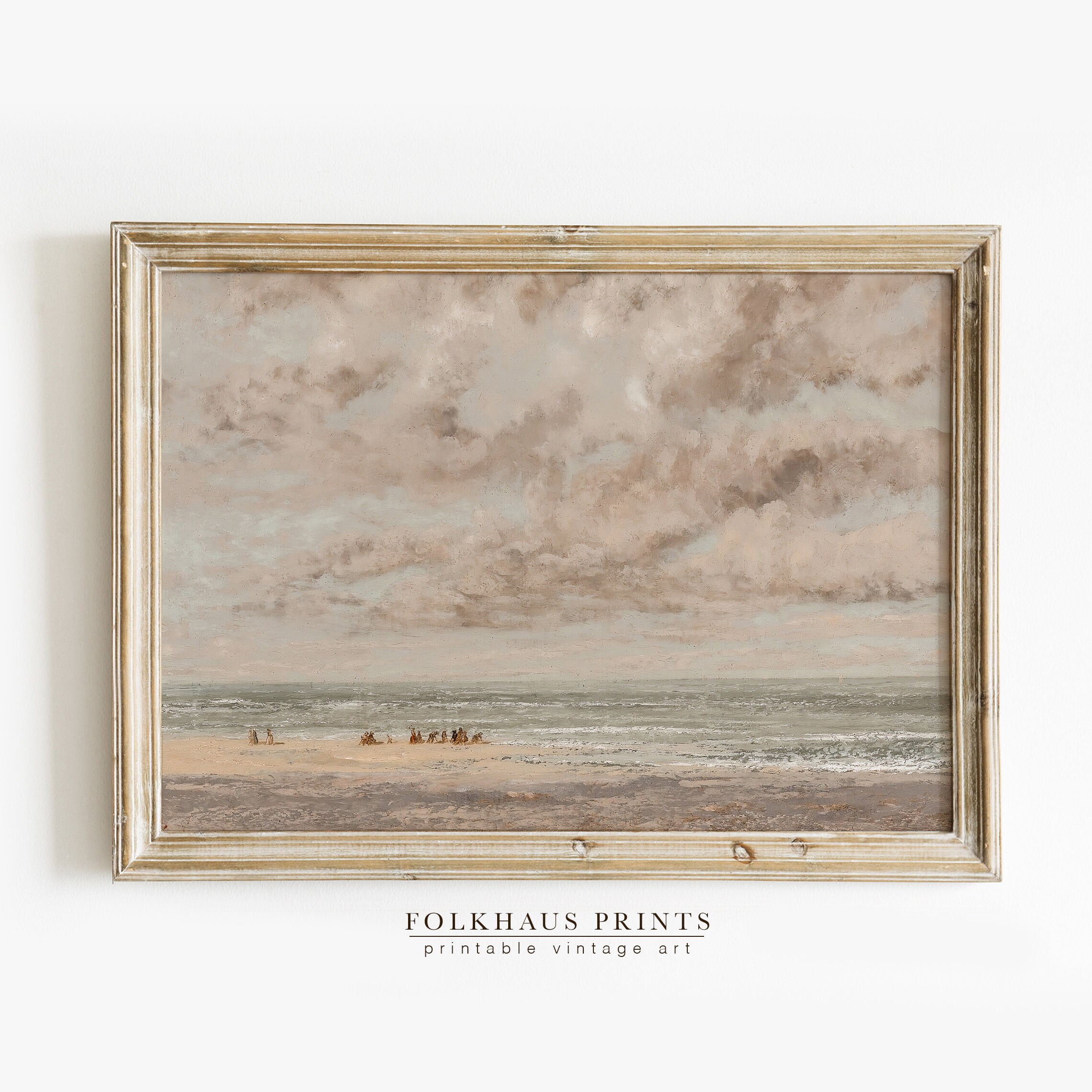 Seascape Painting Printable Wall Art Vintage Ocean Print - Etsy