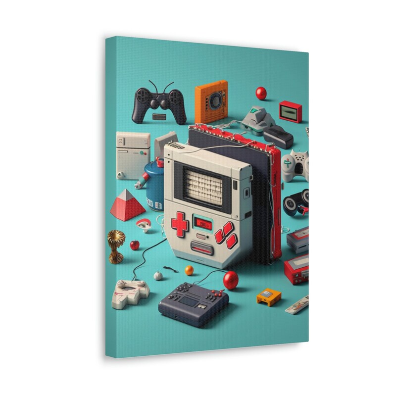 90s Game Canvas Etsy