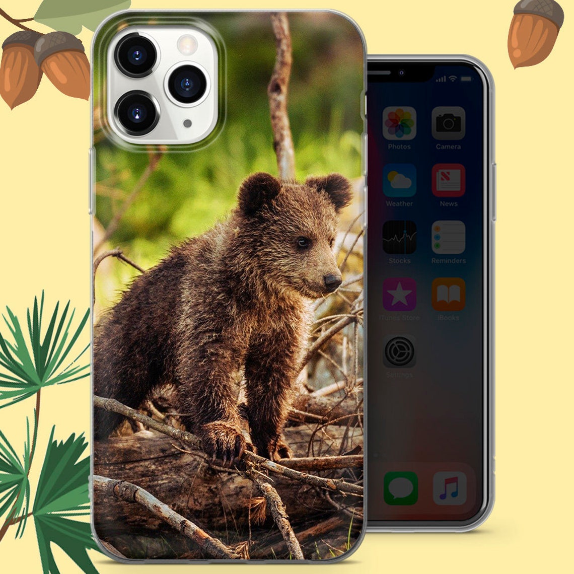 Bear Phone Case For iPhone SE 5 6 7 8 11 12 XS XR Samsung s8 | Etsy